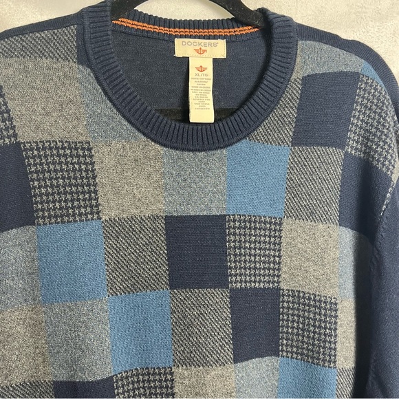 Dockers Checkered Knit Sweater NWOT - Picture 2 of 5
